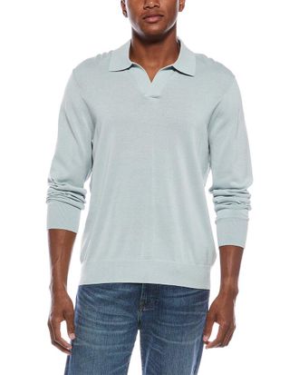 J.McLaughlin J.Mclaughlin Blue Amalfi Polo Sweater