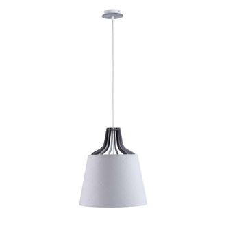Netlighting Lucio Dome Pendant Ceiling Light White 38cm 1x E27