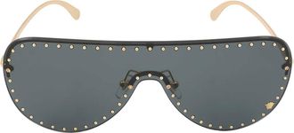 Versace Dark Gray Irregular Ladies Sunglasses VE2230B 100287 45