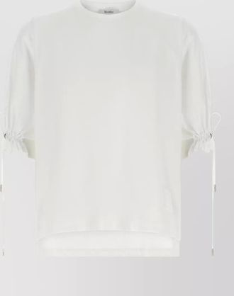 Max Mara mxmvest drawstring raglan high low hem top