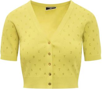 Elisabetta Franchi Cardigan con stampa - Giallo