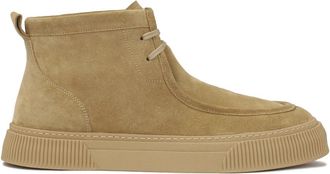 Kazar Suede sneakers met een hogere bovenkant - Heren - Veterlaarzen - Beige - 41 EU - Leer - Schoenen
