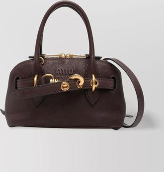 Miu Miu matelass&eacute; mini lamb leather shoulder bag