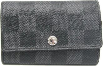 Louis Vuitton Pre-owned Accessories, female, Black, Size: ONE SIZE Pre-owned Fabric key-holders