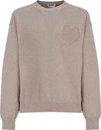 Moschino Truien & Vesten, Heren, Beige, M, Trui met ronde hals