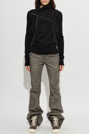 Rick Owens T-shirt With A Crew Neck, Womens, Black