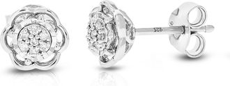 Vir Jewels 1/12 cttw Lab Grown Diamond Composite Earrings in Sterling Silver With Push Backs For Women
