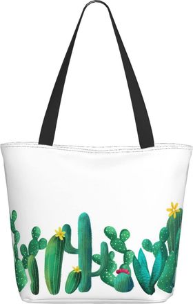 AOOEDM Watercolor-Cactus Ladies Shopping Bag 13x11x7in.The Perfect ValentineS Day Gift.It Is The Best ValentineS Day Gift For Mom, Daughter, Wife,Etc
