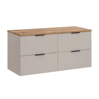 Petits Meubles Mueble bajo lavabo encimera estratificado Beige