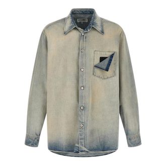Maison Margiela Camicia in Denim - - Shirts - Uomo - Blu - S