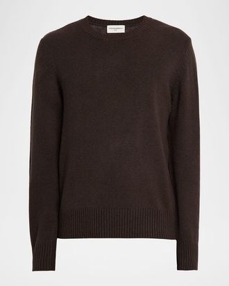 Officine G&eacute;n&eacute;rale Mens Mycrew Wool and Cashmere Crewneck Sweater