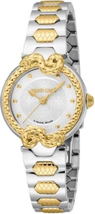 Roberto Cavalli Snake Core Quartz Horloge - Dames - Horloges - Grijs - ONE Size - Accessoires