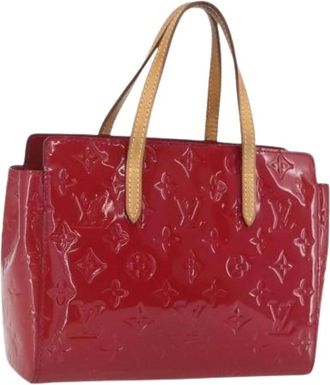 Louis Vuitton Pre-owned Handbags, female, Red, Size: ONE SIZE Pre-owned Vintage Patent Leather Hand Bag