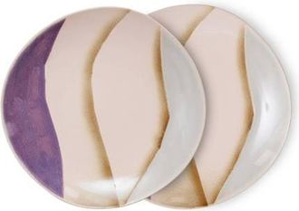 HKliving ontbijtbord 70s (Ø22 cm) (set van 2)