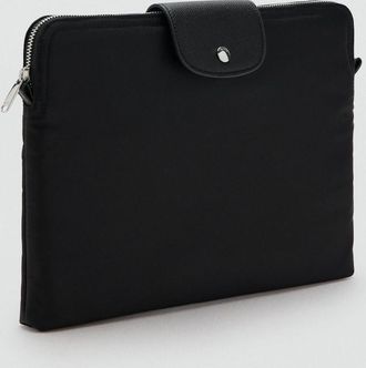 Mango Custodia cellulare nylon nero - Donna - Taglia unica - MANGO