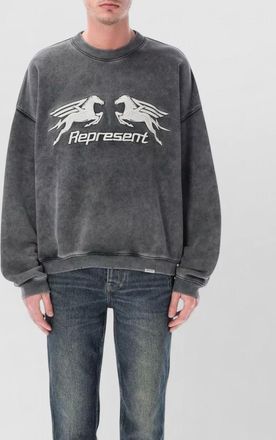 Represent cotton relaxed-fit sweatshirt