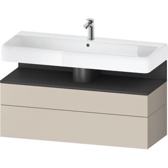 Duravit Duravit - Qatego Mueble Bajo Lavabo, 1 Extra&iacute;ble Y 1 Caj&oacute;n