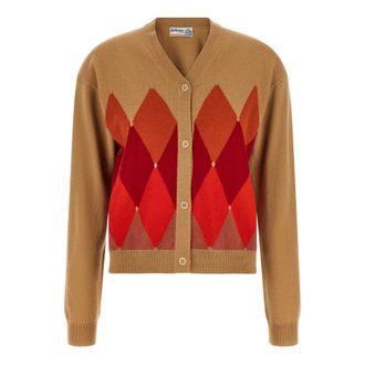 Ballantyne Diamond Cardigan - Dames - Truien - Veelkleurig - Maat: S Zijde