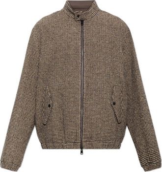 Moncler Ebrodel Omkeerbaar Donsjack - Heren - Gewatteerde jassen - Bruin - L - Wol - Jassen