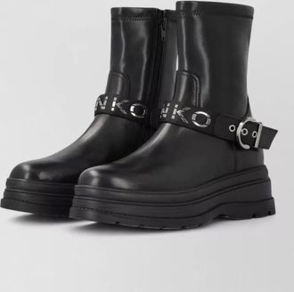 Pinko leather ankle boots