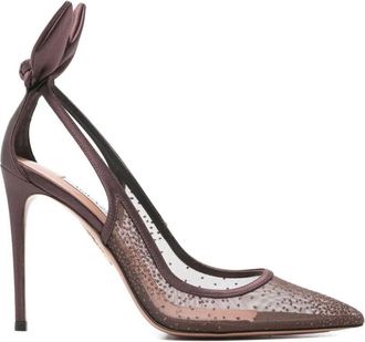 Aquazzura Bow Tie Mesh Pump 105