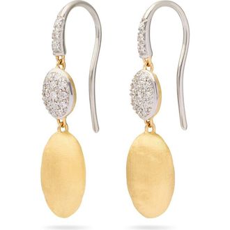 Marco Bicego Siviglia Diamond Drop Earrings in 18K Yellow/white Gold at Nordstrom