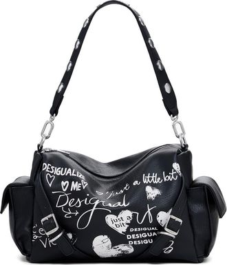 Desigual Faux Leather Shoulder Bag in Black at Nordstrom