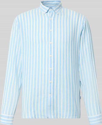 Lindbergh Lindbergh Relaxed Fit Freizeithemd mit Button-Down-Kragen in Hellblau, Gr&ouml;&szlig;e XXXL