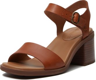 Timberland Sandale TIMBERLAND BELLEVAUX BACKSTRAP SANDAL, Damen, Gr. 37,5, md brn f grain, Leder, Schuhe Sandale, aus Timberland Premium Leder