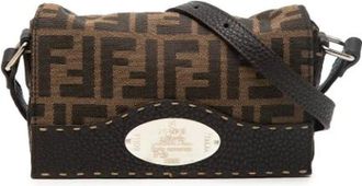 Fendi Pre-owned Cross Body Bags, female, Brown, Size: ONE SIZE Pre-owned Vintage Crossbody Bag