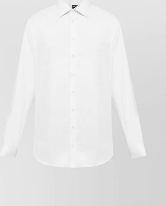 Giorgio Armani tailored cotton twill shirt with french collar