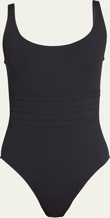 Eres Asia Scoop-Neck One-Piece Swimsuit with Waistband Detail
