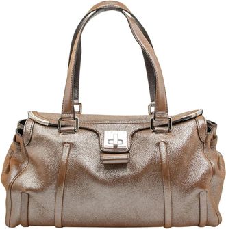 Celine Pre-owned Handbags, female, Brown, Size: ONE SIZE Pre-owned Classic Satchel Bag