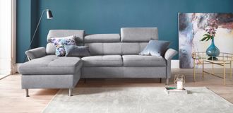 Exxpo Sofa Fashion Ecksofa »Maretto, bequem und komfortabel, L-Form« inkl. Kopf- bzw. Rückenverstellung, wahlweise mit Bettfunktion