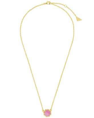 Sterling Forever 14K Plated Rose Petal Pendant Necklace