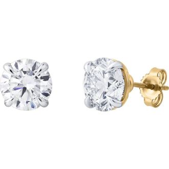 LuvMyJewelry Nisara 3.5 Ct TW Lab Grown Round Diamond Studs 14K Gold Earrings in 14K Yellow Gold at Nordstrom