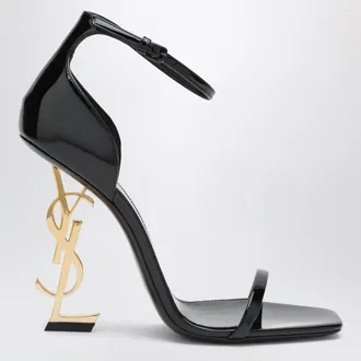 Saint Laurent Sandali Opyum neri in vernice