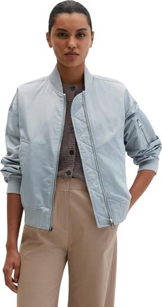 Marc O'Polo Blouson MARC OPOLO, Damen, Gr. 34, grau horizon, Web, Obermaterial: 100% Polyester, unifarben, regular fit h&uuml;ftlang, Rippstrickb&uuml;ndchen, Jacken Blouso