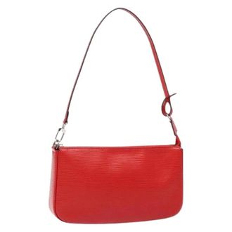 Louis Vuitton Pre-owned Shoulder Bags, female, Red, Size: ONE SIZE Pre-owned Epi Leather Pouch