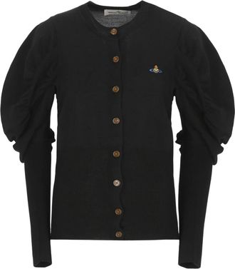 Vivienne Westwood Wol Cardigan - Dames - Vesten - Zwart - M - Wol - Truien & Vesten