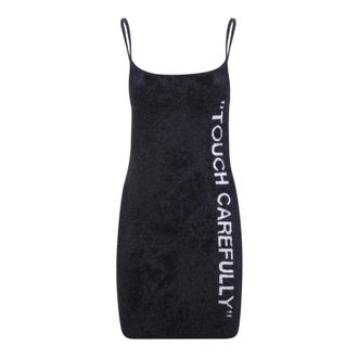 Off-white Dames, Jurken, Zwart, Maat: S Wol