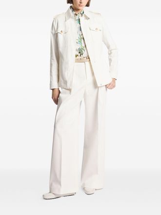 Fay Cotton-Blend Shirt Jacket - Off-white