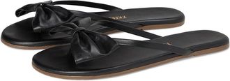 Tkees Lily Oversized Bow Womens Wedge Shoes Sable : 10 B - Medium, Leather