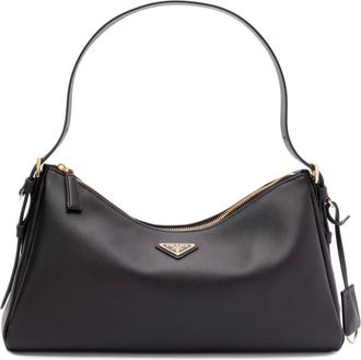Prada Borsa a spalla Aimée grande - Nero