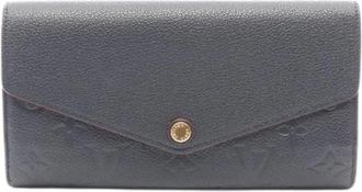 Louis Vuitton Tweedehands leren portemonnees - Dames - Vintage Accessoires - Blauw - ONE Size - Vintage