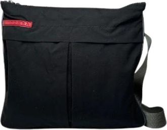 Prada Pre-owned Vintage Cross Body Bag - unisex - Vintage Schoudertas - Zwart - ONE Size - Polyester - Vintage