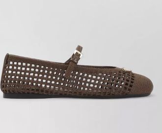 Prada crochet ballerina shoes