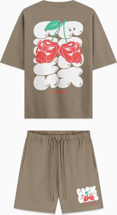 Black Bananas Black Bananas Kinderen Cherry Supply Twin Set, Bruin