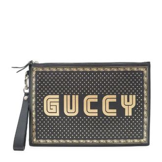 Gucci Pre-owned Clutches, female, Black, Size: ONE SIZE Pre-owned Guccy Magnetismo Clutch