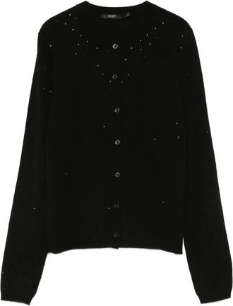 Seventy Cardigan con decorazione - Nero